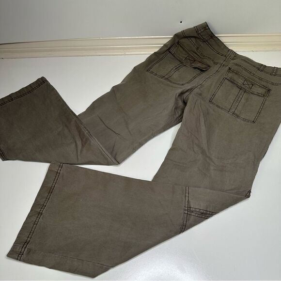 Free People Coffee Brown Cargo‎ Pants in Size 34W x 32L - Picture 6 of 10